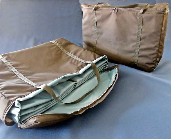 custom made duffel bag with padding and dividers 